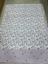 Bedsheet 5 pieces purple small flowers