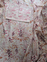 Bedsheet 5 pieces pink mauve botanical
