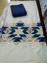 Bedsheet 5 pieces blue geomagnetic