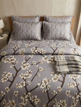 Bedsheet 5 pieces grey cherry blossom