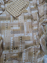 Bedsheet 5 pieces light brown blocks