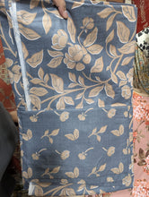 Comforter set floral blue shevron