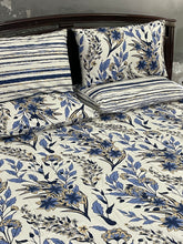 Bedsheet 5 piece blue floral