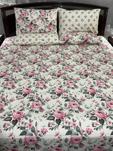 Bedsheet 5 piece pink rose
