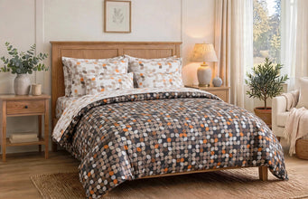 Comforter set 6 piece leaf mosaic