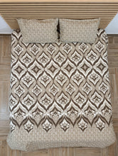 Bedsheet 5 pieces Ikat brown