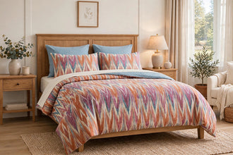 Comforter set multi flame stitch