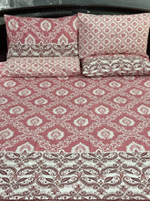 Bedsheet 5 pieces dark pink