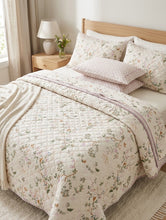 Comforter set 6 pieces Fresh green petals