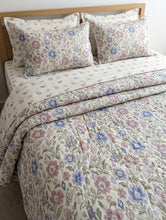 Bedsheet 5 piece cream ikat flowers