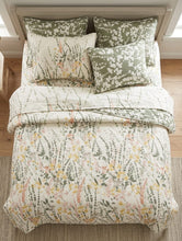 Bedsheet 5 pieces green leaf
