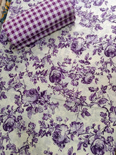 Bedsheet 5 piece floral purple