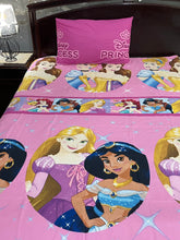Single bedsheet disney princess