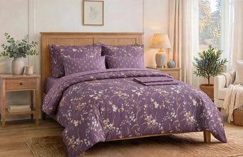Comforter set 6 pieces Soft plum