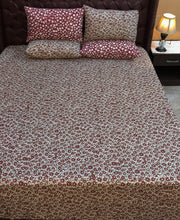 Bedsheet 5 pieces white floral
