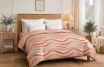 Bedsheet 5 pieces Teracotta waves