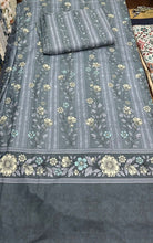 Duvet cover set grey jasmine flowers