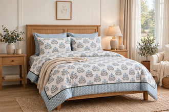 Bedsheet 5 piece light blue