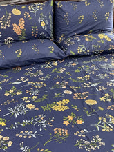 Bedsheet 5 pieces blue flower dust