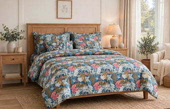Bedsheet 5 piece flower spread