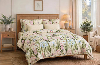 Bedsheet 5 pieces tropical floral garden