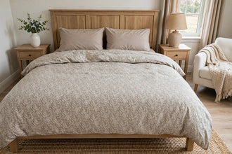 Comforter sets 6 pieces taupe paisley