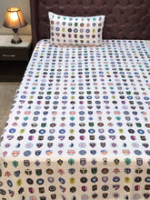 Single bedsheet 2 pieces logoes white