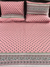 Bedsheet 5 pieces pink boti