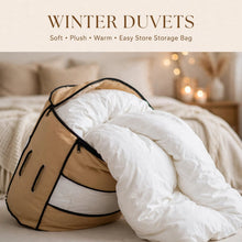 Siliconised winter duvets