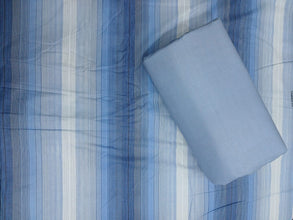 Bedsheet 5 pieces blue strips