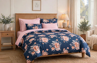 Bedsheet 5 pieces pink rose