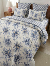 Bedsheet 5 pieces blue daisy