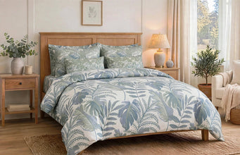 Comforter set 6 pieces forest leaves
