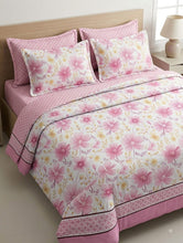 Bedsheet 5 pieces pink flowers
