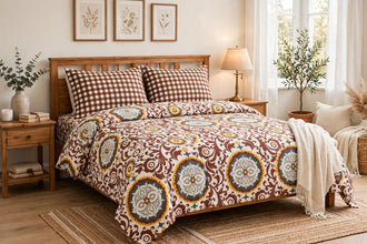 Bedsheet 5 pieces vibrate brown