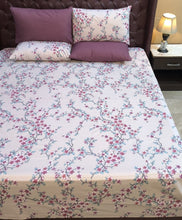 Bedsheet 5 piece purple jasmine garden