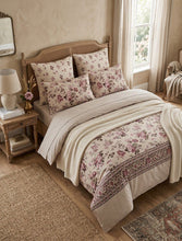 Comforter set daisy pink purple roses