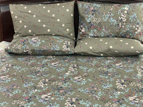 Bedsheet 5 piece olive green