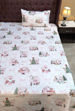 Single bedsheet pink castle