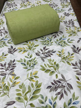 Comforter set 6 piece floral green petals