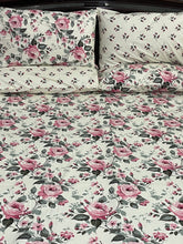 Bedsheet 5 piece pink rose