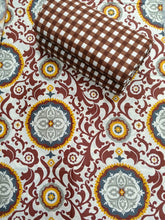 Bedsheet 5 pieces vibrate brown