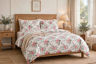 Bedsheet 5 piece pink rose