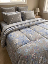 Comforter set 6 piece taupe grey