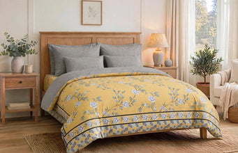 Bedsheet 5 piece mustard yellow