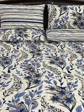 Bedsheet 5 piece blue floral
