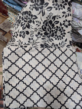 Comforter set 6 piece black disty floral