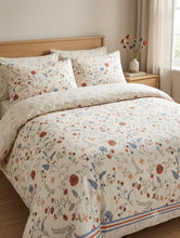 Bedsheet 5 pieces red flowers