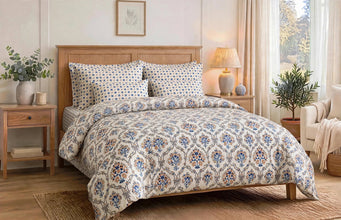 Comforter set 6 piece ikat triangles