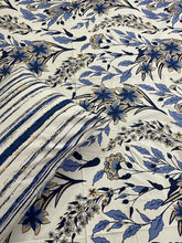 Bedsheet 5 piece blue floral